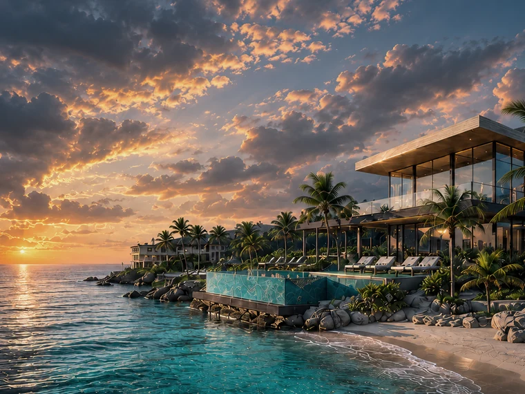 Resort frente al mar